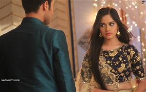 Indian TV show `Tu Aashiqui`, showing Jannat Zubair Rahmani as Pankti